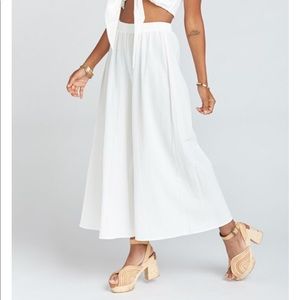 White flows pants NWOT